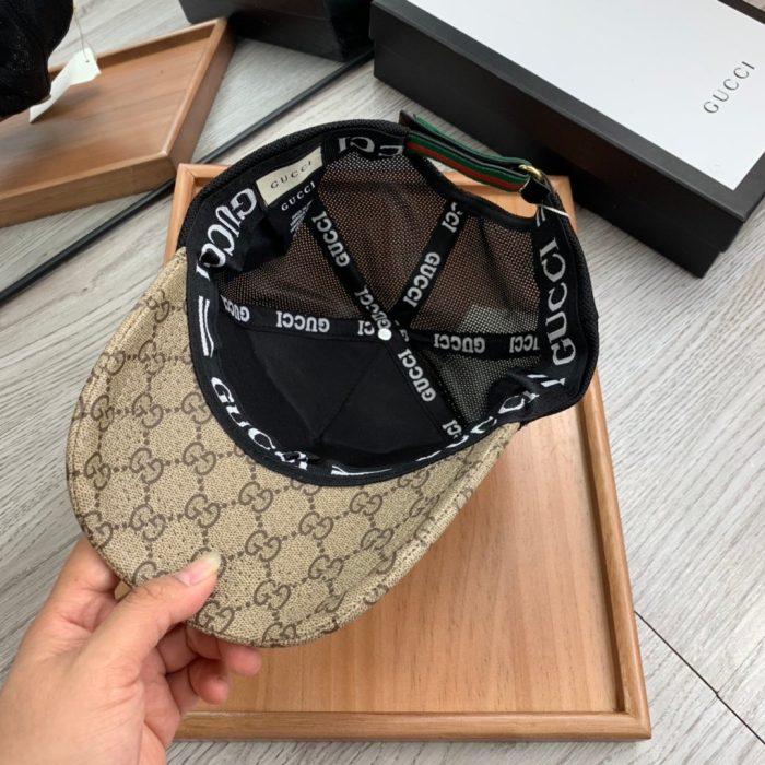 Gucci GG 帆布棒球帽米色