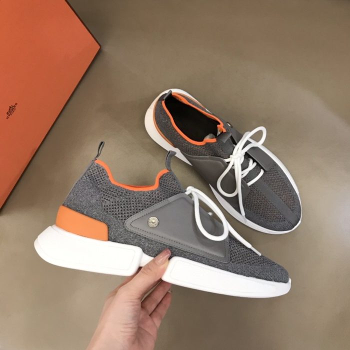 1:1爱马仕 (Hermes) 男士 Expert 运动鞋灰色