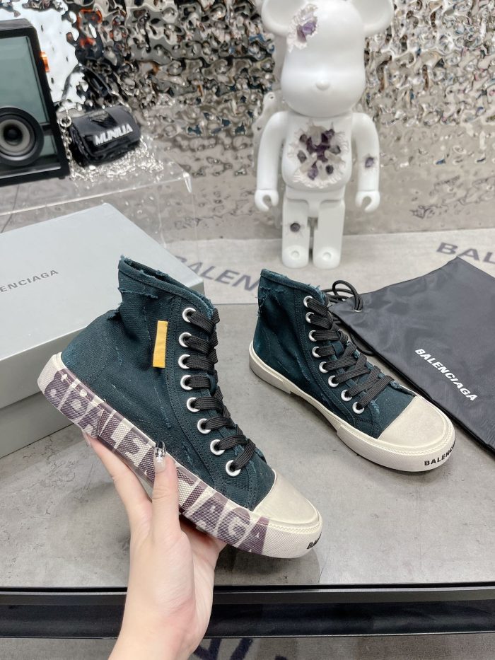 Balenciaga Paris 女式黑色高帮运动鞋