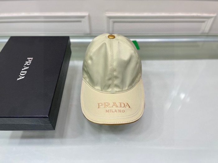 Prada Drill 棒球帽 米色 Prada 帽子