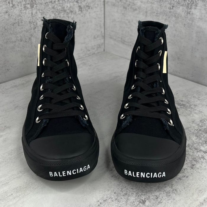 复刻巴黎世家（Balenciaga） Paris 男士黑色高帮运动鞋