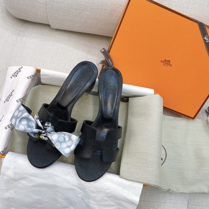 Hermes Oasis 女式凉鞋黑色，女鞋 H151215Z