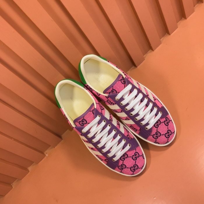 Gucci x Adidas 男士 GG 运动鞋粉色 男士 707850