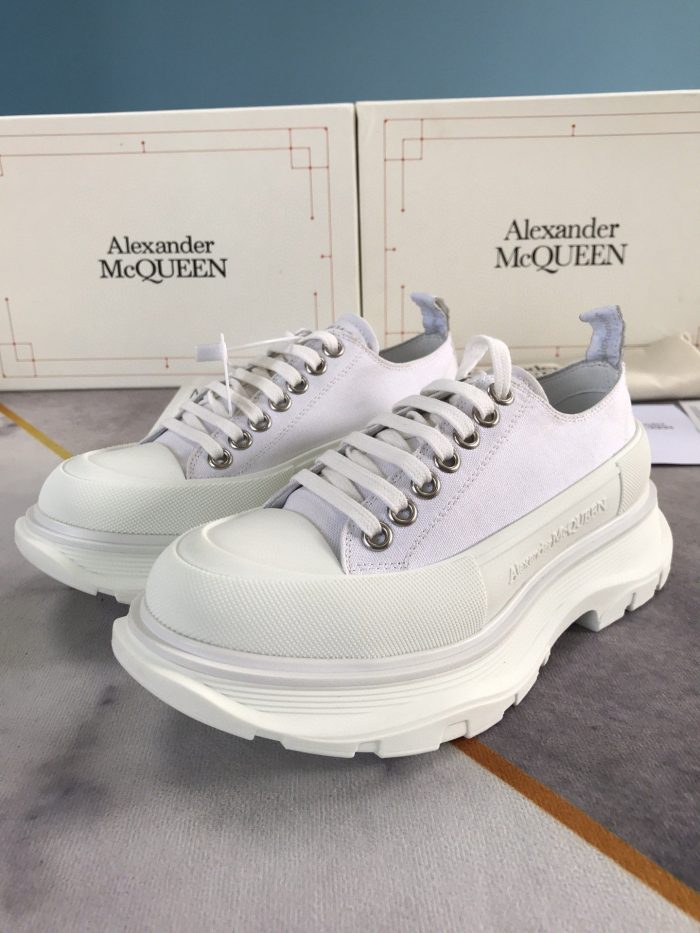 复刻Alexander McQueen 女式光滑系带棉质白色 604257W4MV29000