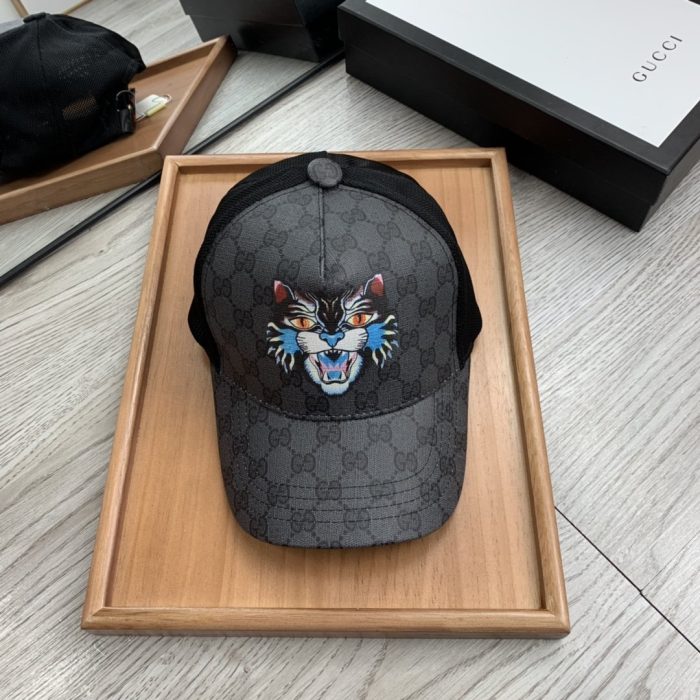 Gucci GG 帆布棒球帽黑色