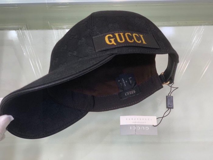 Gucci GG 棒球帽 黑色 GG 帽子