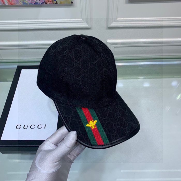 Gucci GG 棒球帽 黑色 GG 帽子