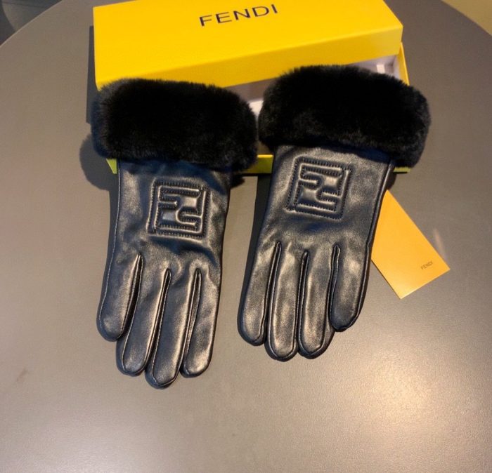 芬迪 (Fendi) 黑色手套