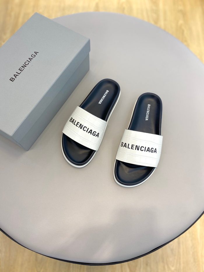 Balenciaga 男士白色拖鞋