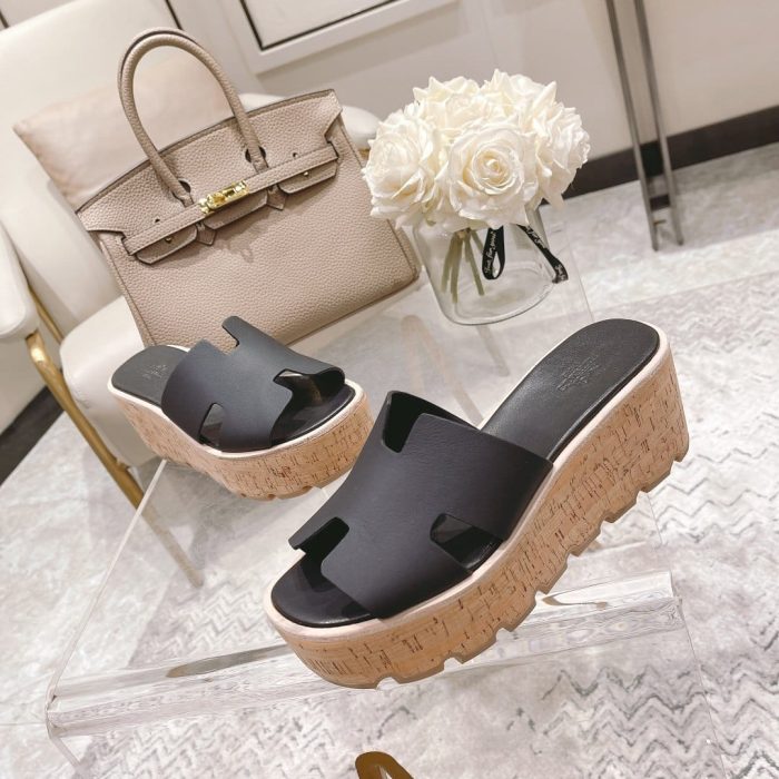 Hermes Eze 30 女式凉鞋黑色，女鞋 H221026Z 02350