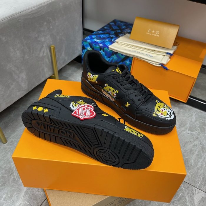 路易威登 男士运动鞋黑色 Nigo/Virgil Abloh LV 1A9JBL