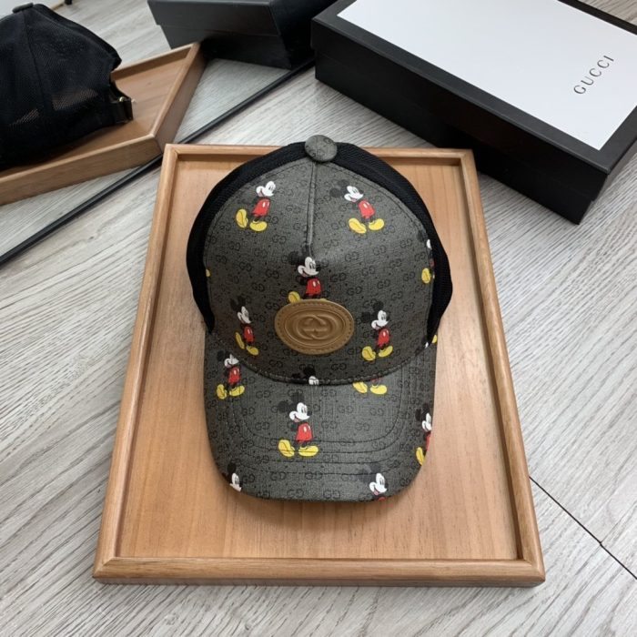 Gucci GG 帆布棒球帽黑色