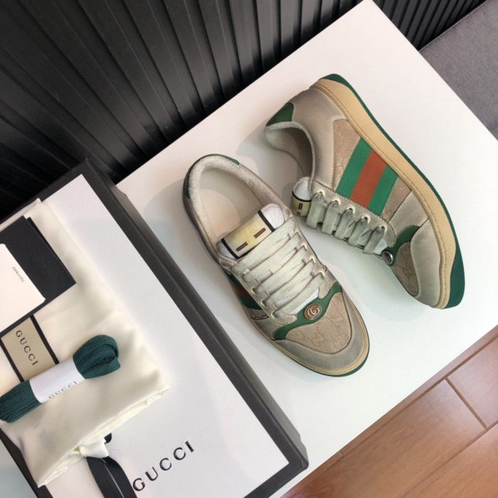 Gucci 男士 GG Screener 仿旧绿橙色 男士 570443 9Y920 9666