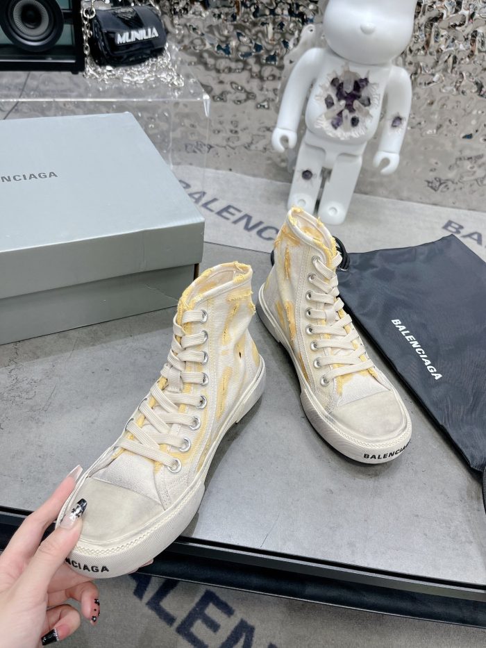 Balenciaga Paris 男士白色高帮运动鞋