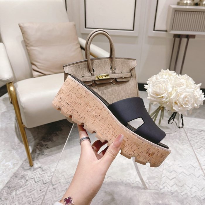 Hermes Eze 30 女式凉鞋黑色，女鞋 H221026Z 02350