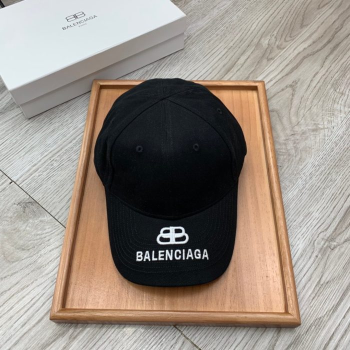 Balenciaga 黑色徽标棒球帽