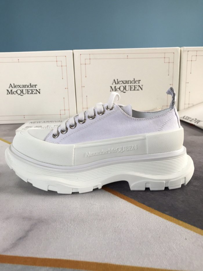 复刻Alexander McQueen 女式光滑系带棉质白色 604257W4MV29000