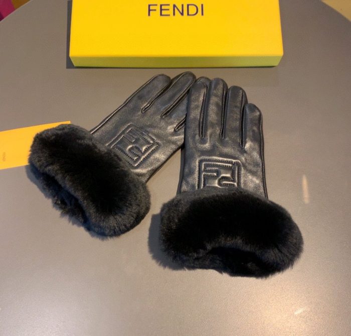 芬迪 (Fendi) 黑色手套