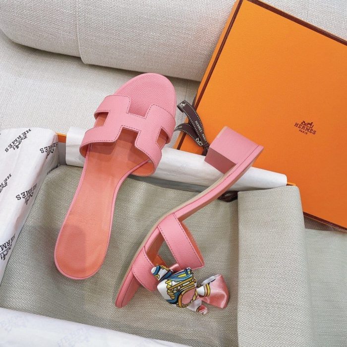 Hermes Oasis 女式凉鞋粉色，女鞋 H151215Z