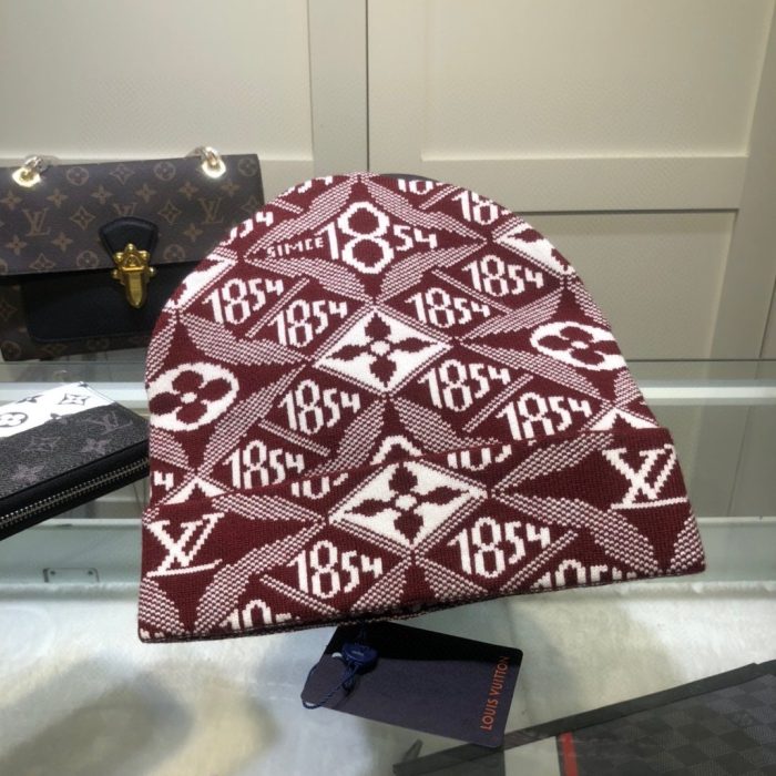 红色 LV 头饰 Louis Vuitton 毛线帽