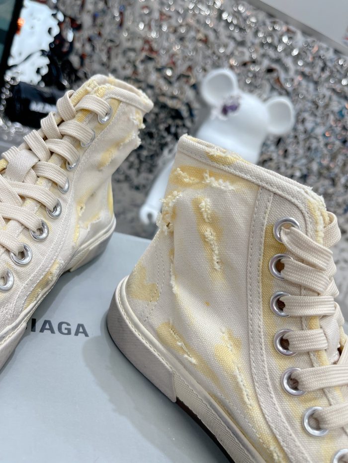 Balenciaga Paris 男士白色高帮运动鞋