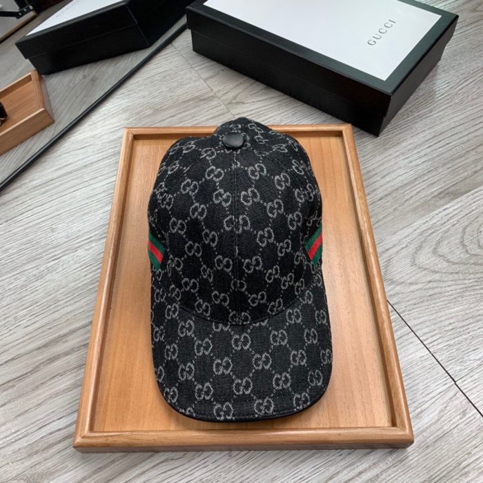 Gucci GG 帆布棒球帽黑色