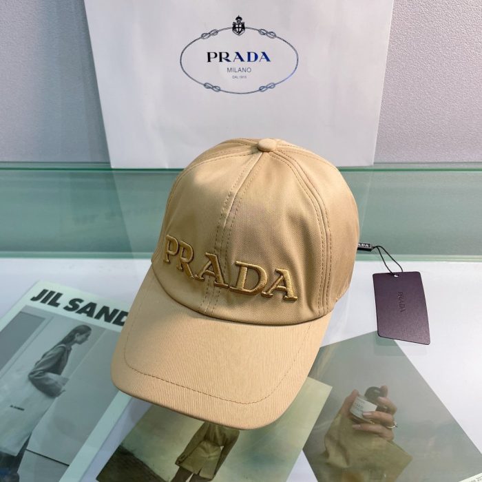 Prada Drill 棒球帽 米色 Prada 帽子