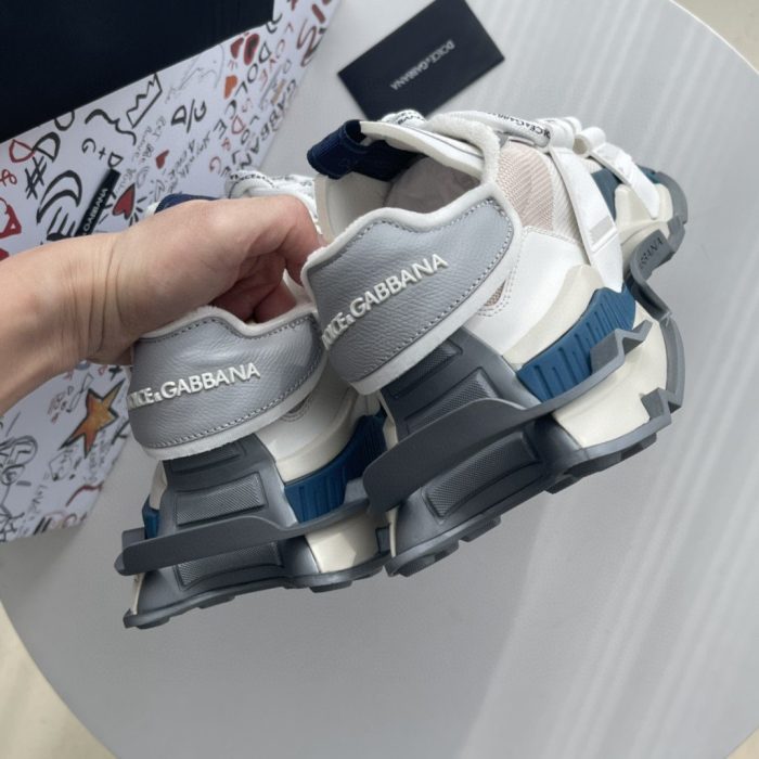 杜嘉班纳Gabbana 男士混合材质太空运动鞋白色 DG Shoes
