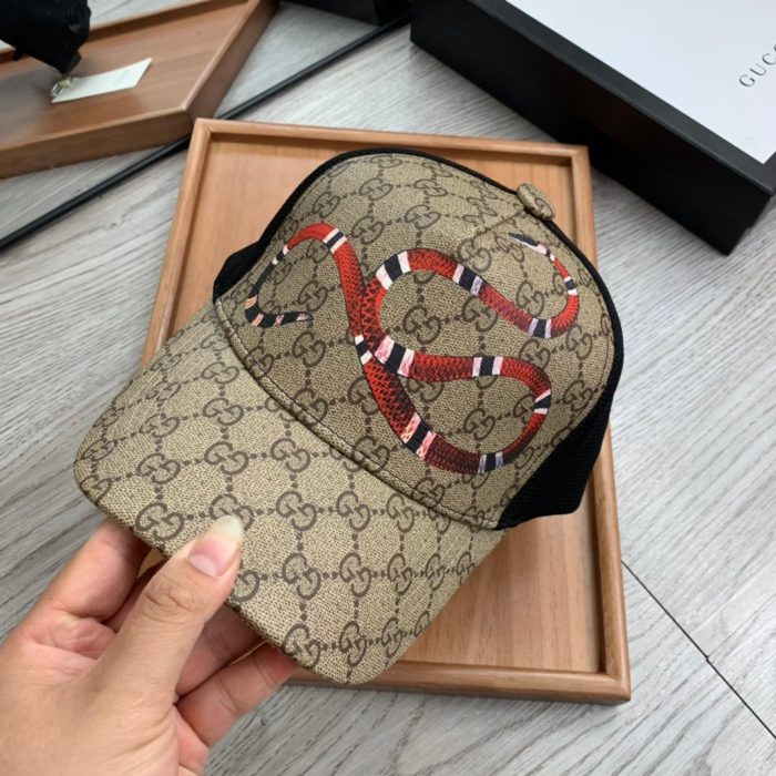 Gucci GG 帆布棒球帽米色