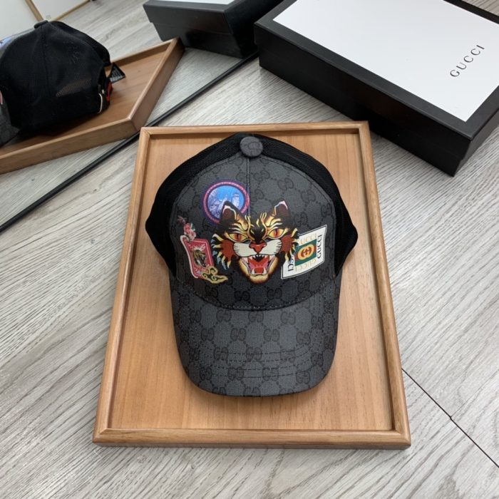 Gucci GG 帆布棒球帽黑色