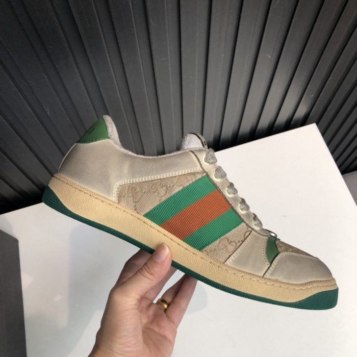 Gucci 男士 GG Screener 仿旧绿橙色 男士 570443 9Y920 9666