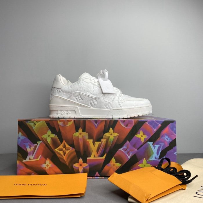 路易威登 男士混合材质训练鞋运动鞋 白色 Virgil Abloh LV