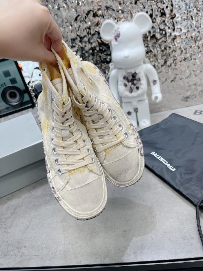 Balenciaga Paris 男士白色高帮运动鞋