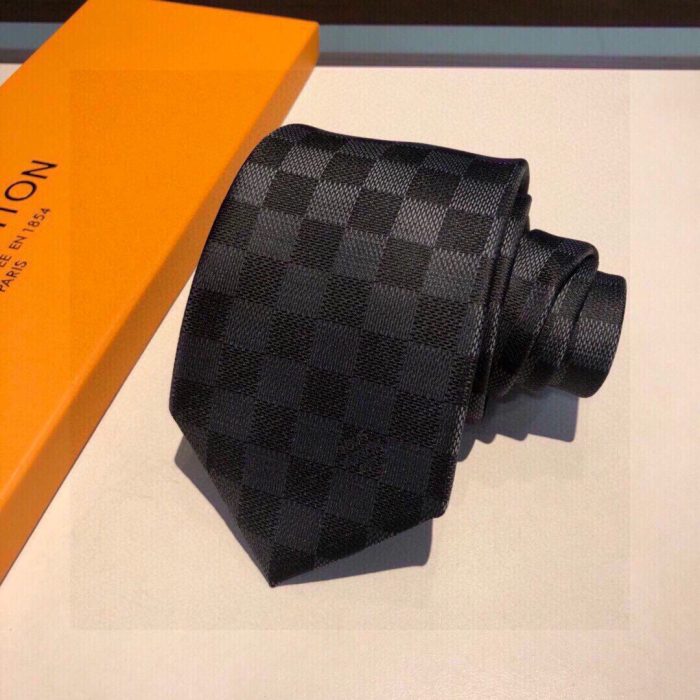 Louis Vuitton Damier Classique 领带 黑色 LV 男士领带 M78752