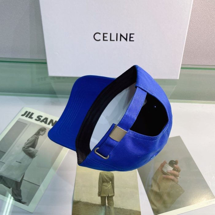 Celine 棉质蓝色棒球帽