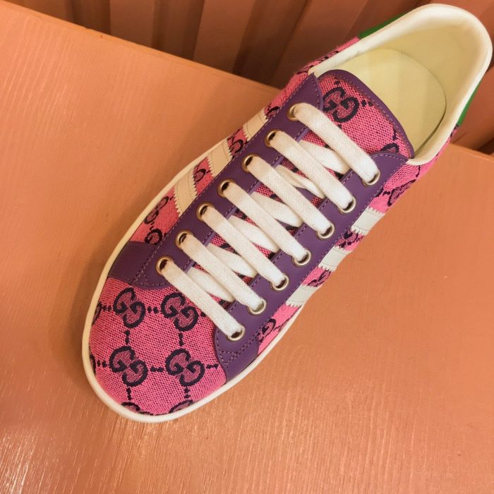 Gucci x Adidas 男士 GG 运动鞋粉色 男士 707850