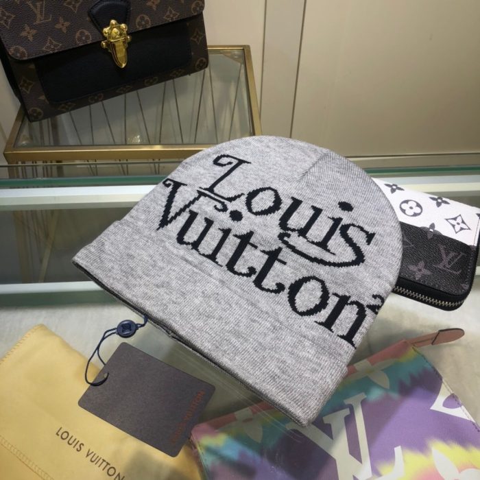 Louis Vuitton 灰色 LV 头饰无檐小便帽