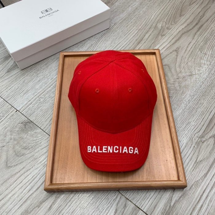 Balenciaga 红色徽标遮阳帽