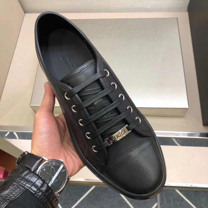 Gucci 男士 Miro Soft Nero 低帮运动鞋黑色 312615