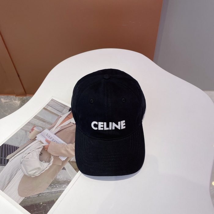 Celine 黑色棉质棒球帽