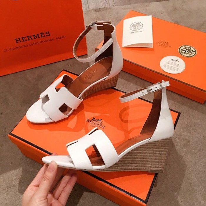 Hermes Legend 女式凉鞋白色，女鞋 H172196Z