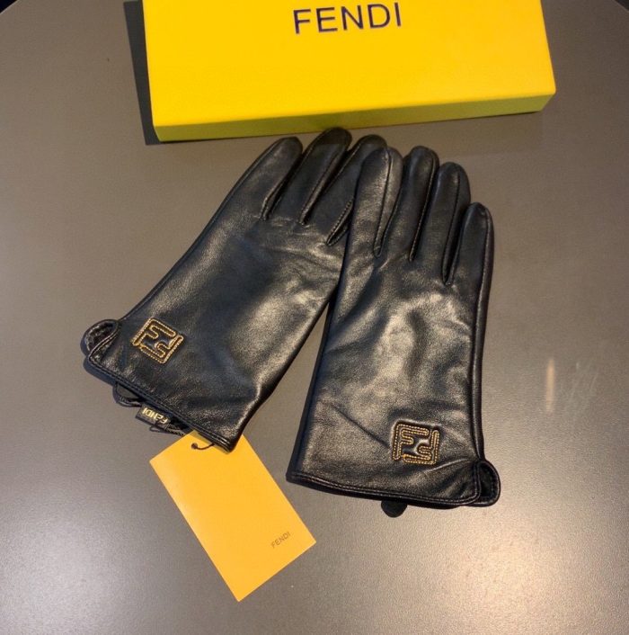 芬迪 (Fendi) 黑色手套