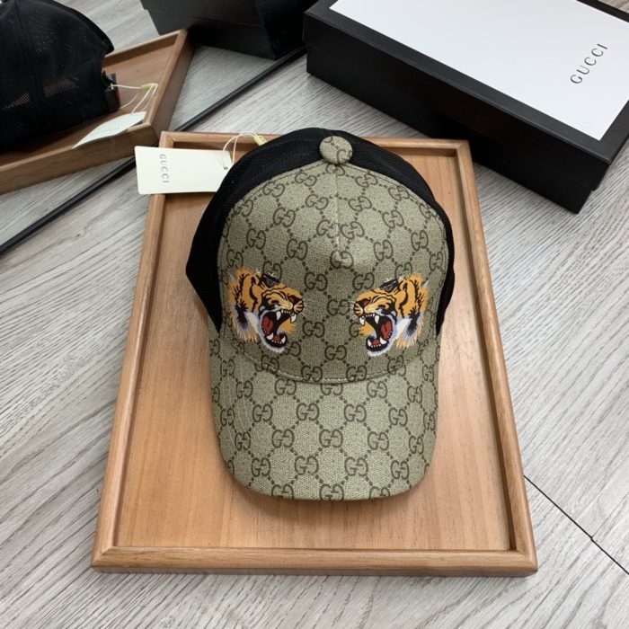 Gucci GG 帆布棒球帽米色