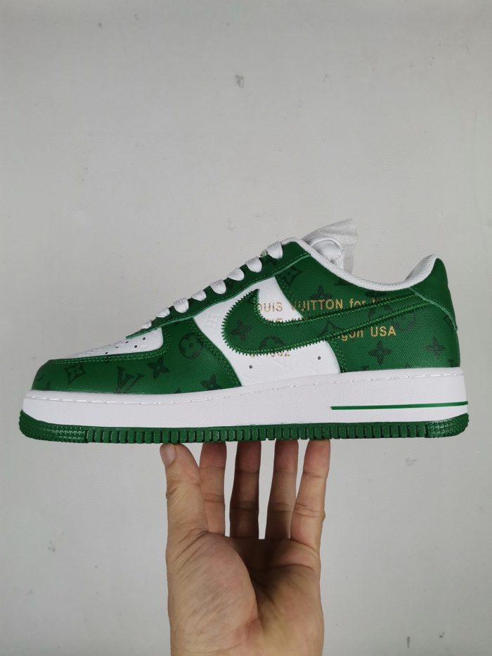 Nike Air Force 1 Low x Louis Vuitton Virgil Abloh 男士“白绿”