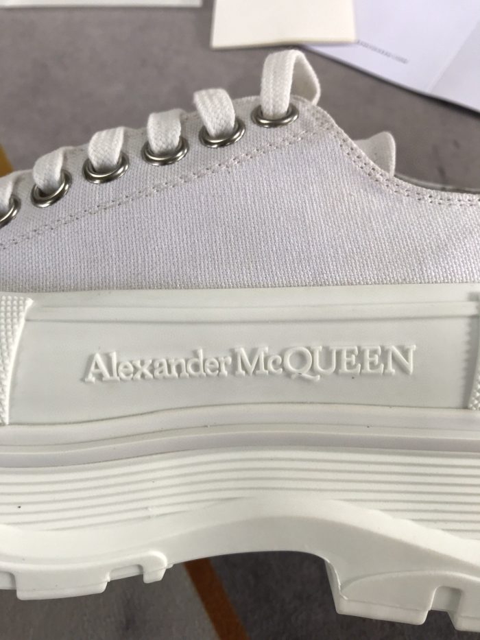 复刻Alexander McQueen 女式光滑系带棉质白色 604257W4MV29000