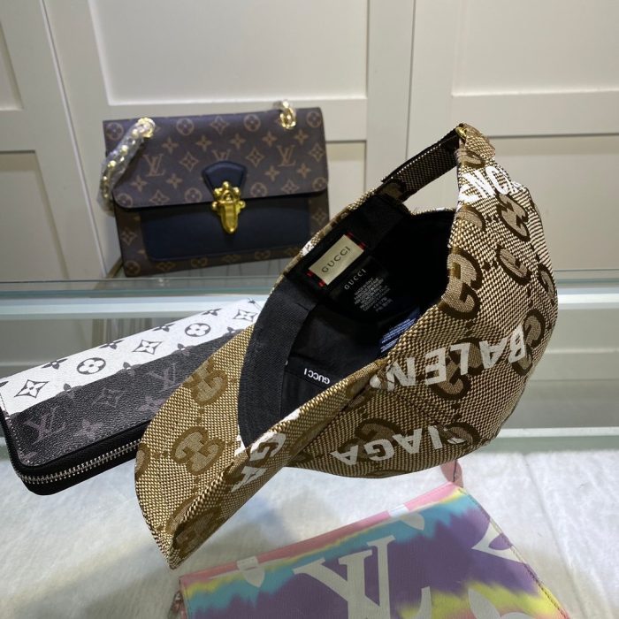 Gucci GG 帆布棒球帽 棕色