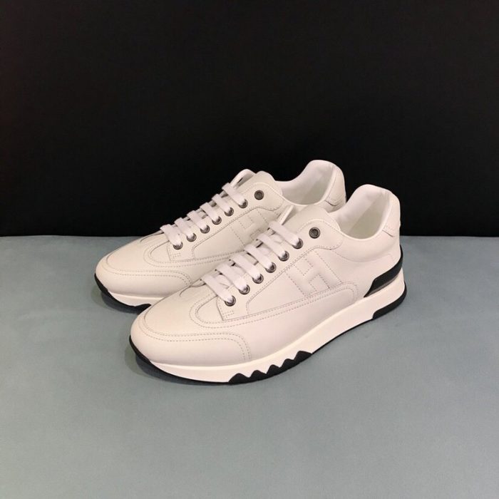 1:1爱马仕 (Hermes) 男士 Trail 运动鞋白色