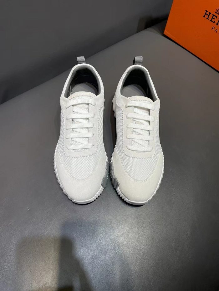 1:1爱马仕 (Hermes) 男士弹跳运动鞋米色