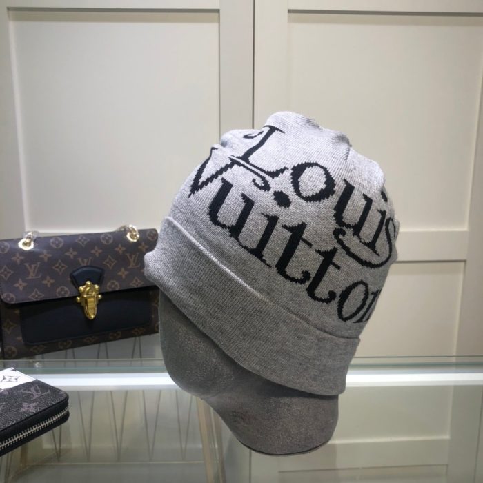 Louis Vuitton 灰色 LV 头饰无檐小便帽