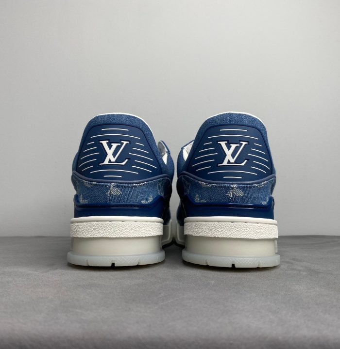 路易威登 男士运动鞋橡胶 Monogram Denim Blue Virgil Abloh LV